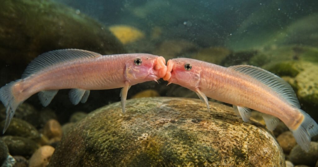 Kissing loach size
