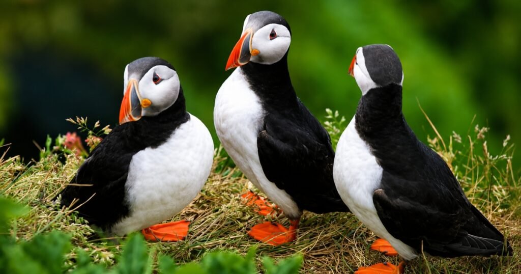 puffins birds