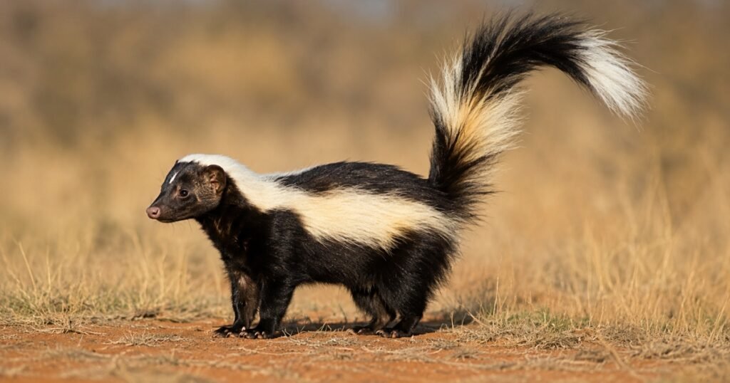 striped polecat habitat