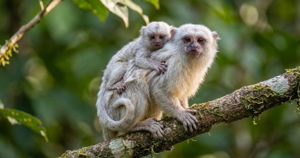 silvery marmoset size