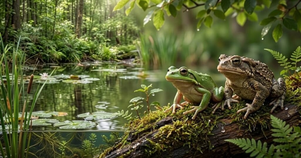 frogs and toads are the same